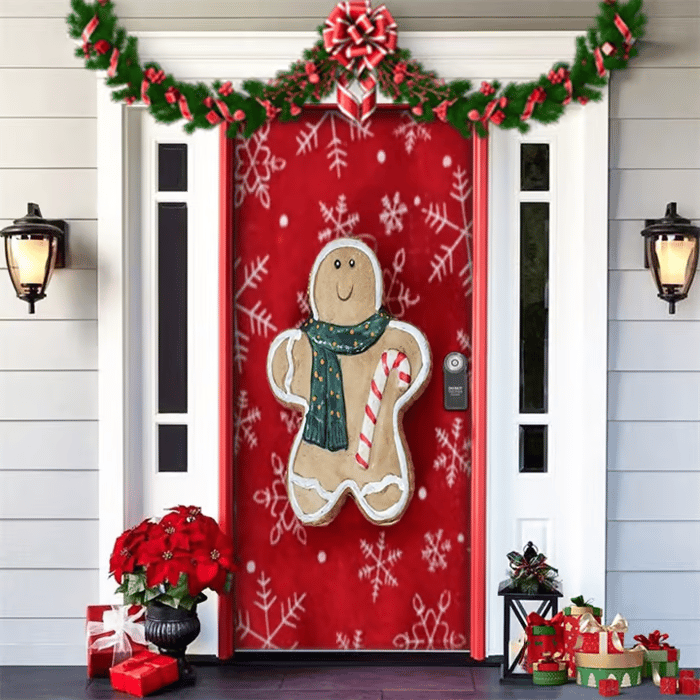 🌟Last day to get 49% off🌟2025 Christmas and Halloween front door decoration