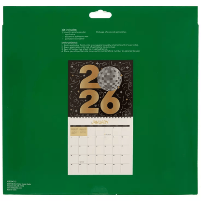 🔥LAST DAY SALE 50% OFF-📅2026 Wall Calendar Diamond Painting Kit (Beginners Friendily)